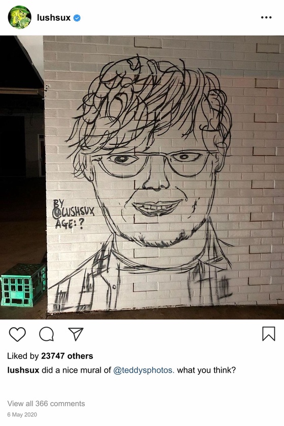 Lushsux #3926 - Mural Ed Sheeran