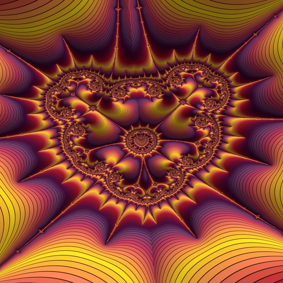 Perpendicular Sunsets - A Perpendicular Mandelbrot Fractal Zoom