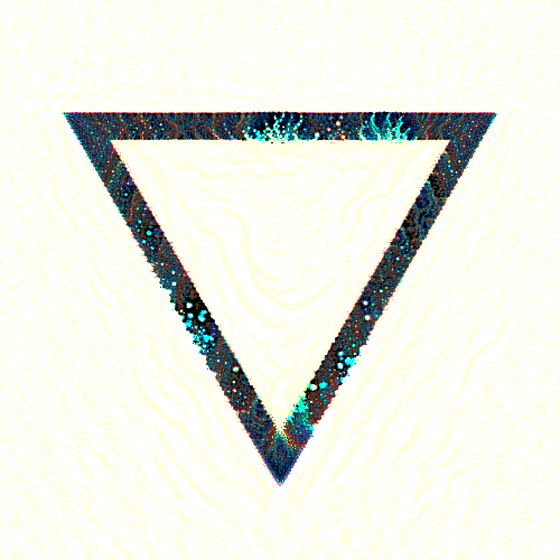 ABSTRACT OCEAN WATER RUNE