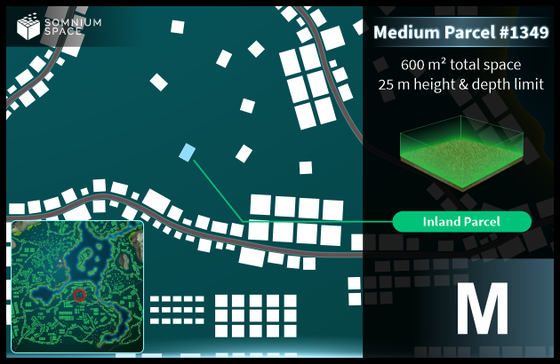 Medium #1349 (M) parcel in Somnium Space