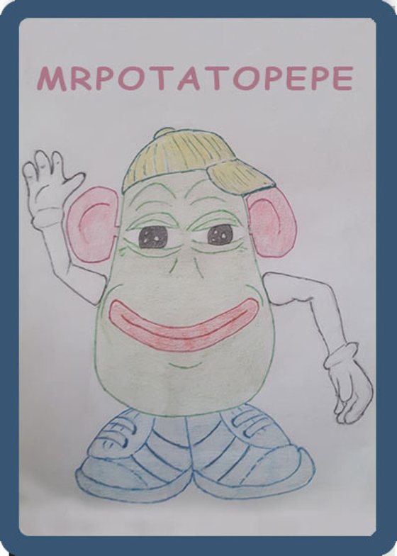 MRPOTATOPEPE | RAREPEPE | SERIES 16, CARD 16 | ONLY 100 ISSUED |