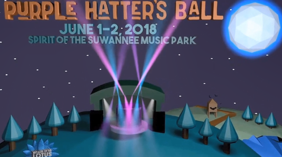 Purple Hatter's Ball 2018 (Spirit of the Suwannee Music Park) Animate Festival Poster