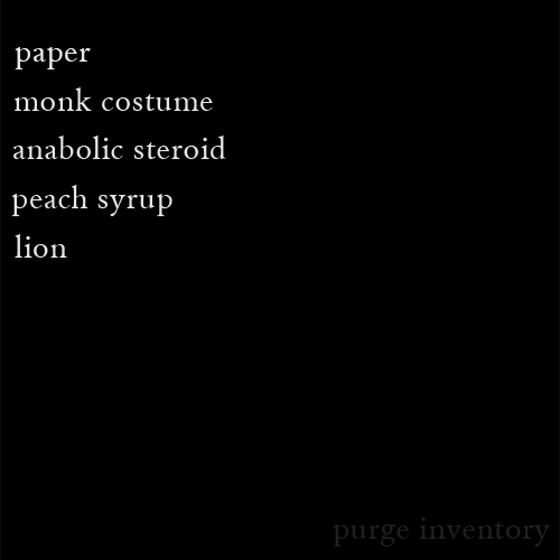 Purge Inventory #4457