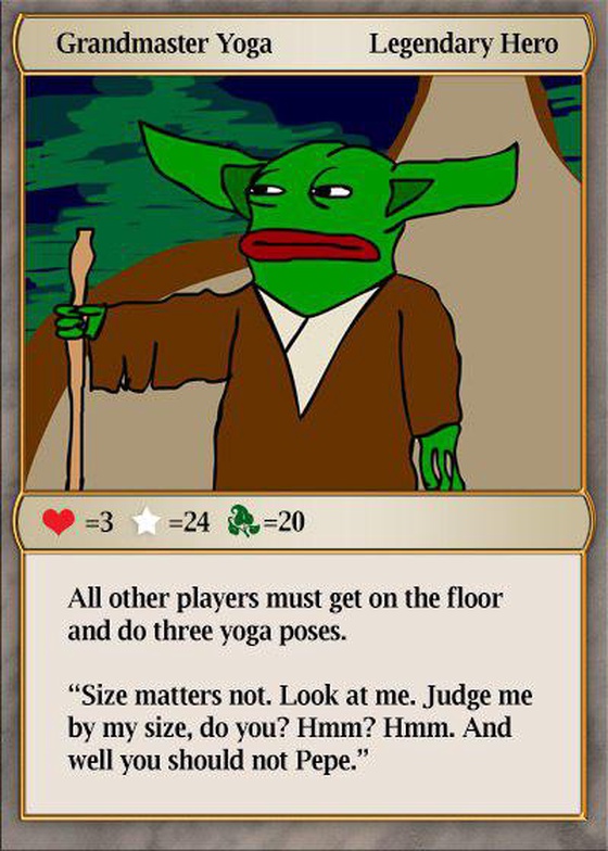 GRNDMSTRPEPE | 1/100 | 2016 | Rarepepe YODA STAR WARS NFT