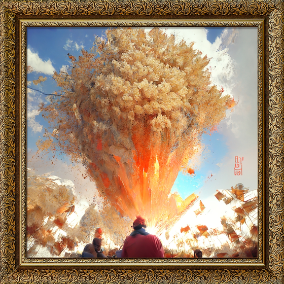 Expanding explosion