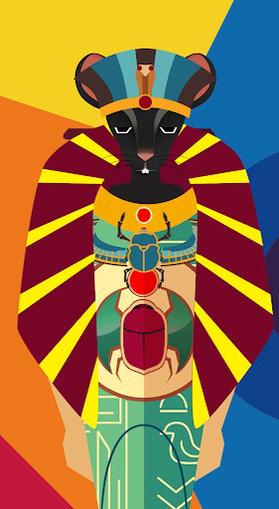 Vector Graphics Rats Pharaoh #0001