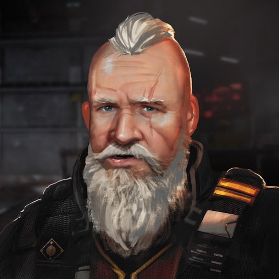 BATTLETECH Hireable Mercenary MechWarrior portrait AFalk