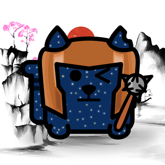 Square Cat Warrior #10007