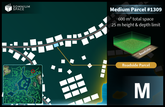 Medium #1309 (M) parcel in Somnium Space