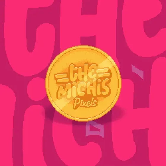 Gold Pixels Michi Token