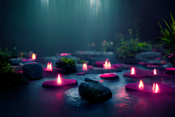 Underwater Neon Zen Garden 2/100