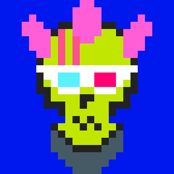 Cyber CryptoSkull #964