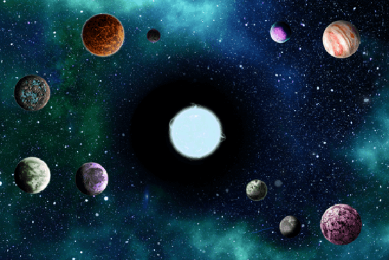 Solar System #1319 - Asteria Galaxy