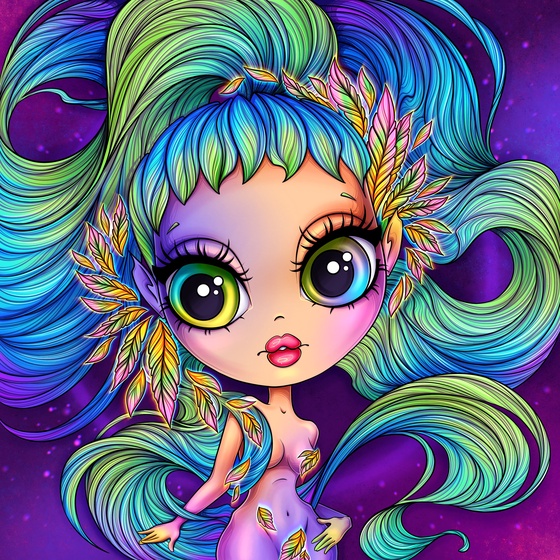 Neon Nymph of Nature