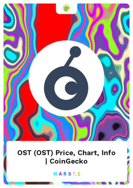 OST (OST) Price, Chart, Info | CoinGecko