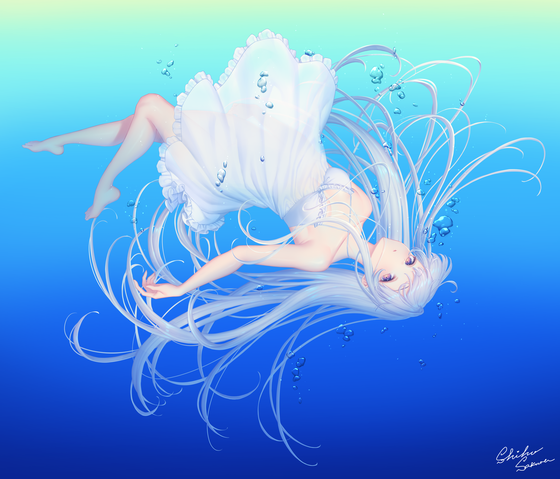 Underwater girl