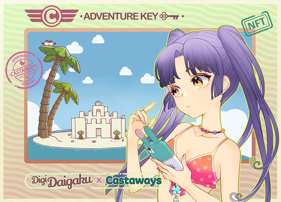 DigiDaigaku Genesis Adventure Key Castaways #1379 - Roxy