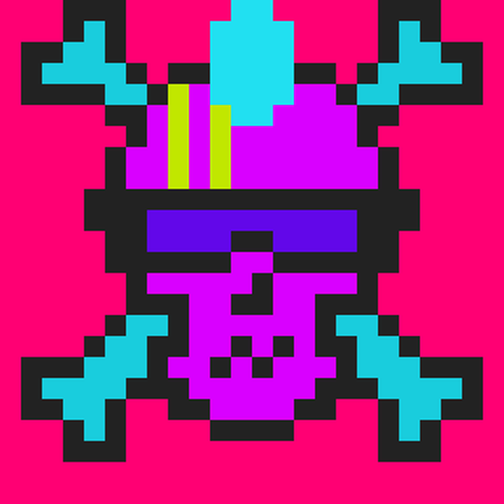 Cyber CryptoSkull #307