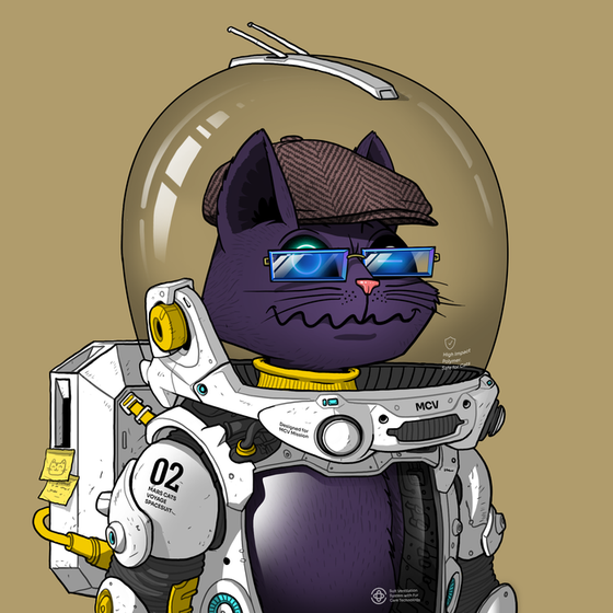 Mars Cat in Spacesuit #160