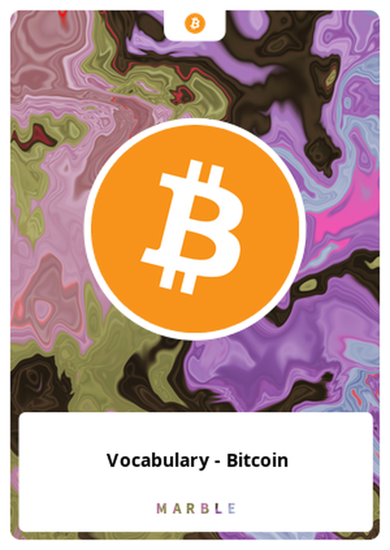 Vocabulary - Bitcoin