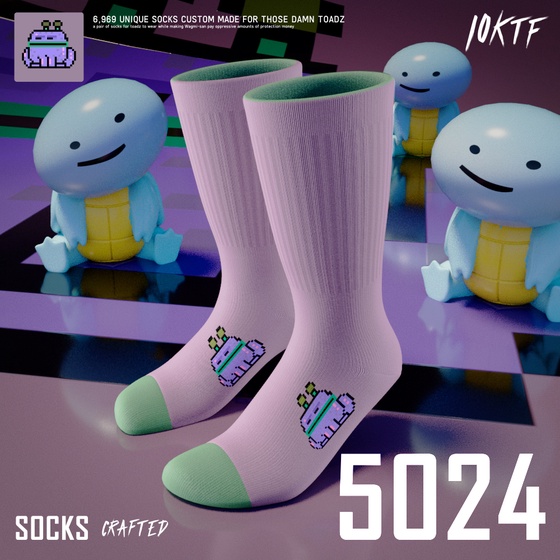 Toadz Crew Socks #5024