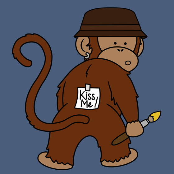 Kiss Me Monkey #4739