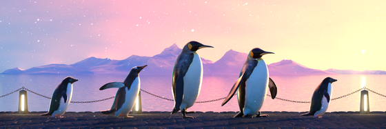 Five Penguins #2550