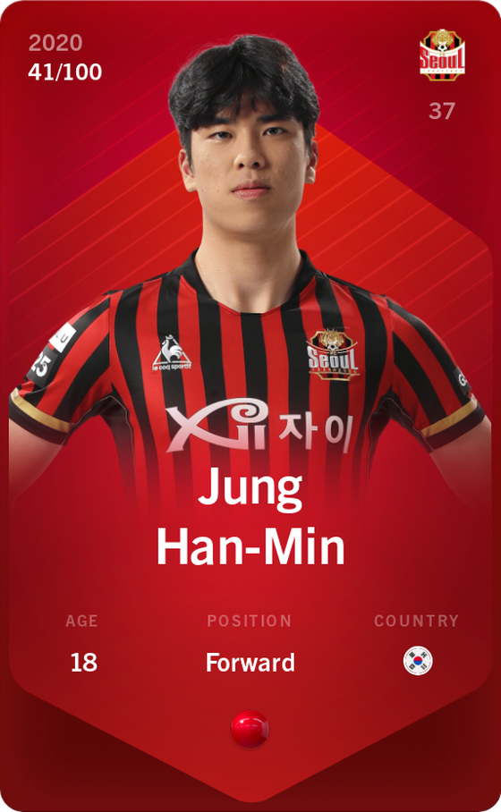 Jung Han-Min 2020-21 • Rare 41/100