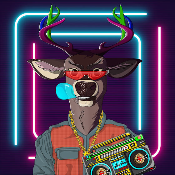 Retrowave deer #304