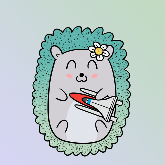 Mini Fluffy Hedgehog #476