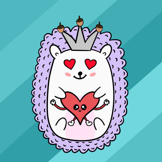 Mini Fluffy Hedgehog #42