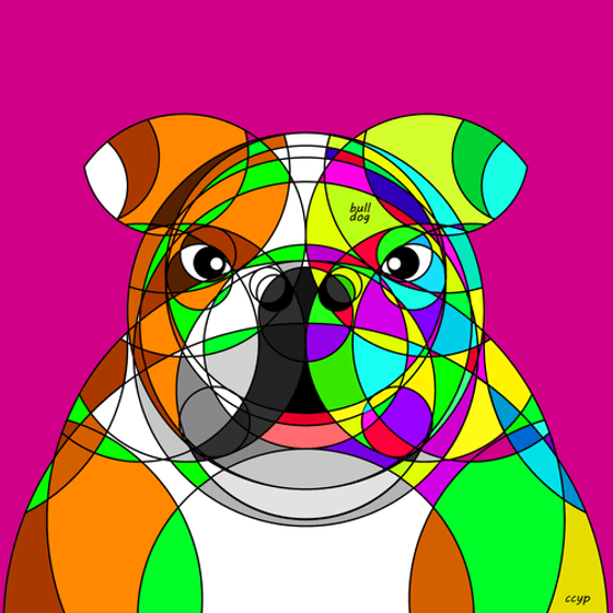 Animal Circle Illustration #017 (color)