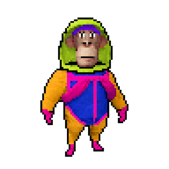 Pixel Radioactive Ape #411