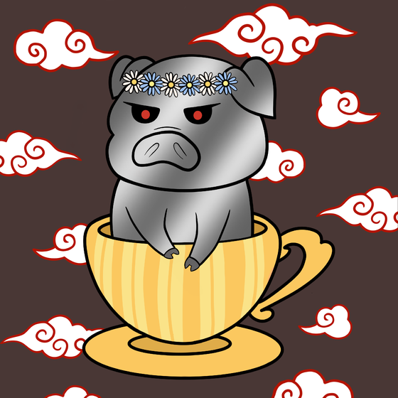 Lucky Teacup Piggy Club #823