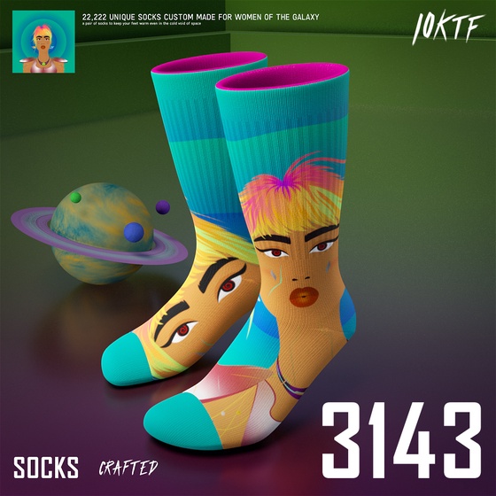 Galaxy Crew Socks #3143