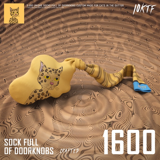 Gutter Sock Full of Doorknobs #1600