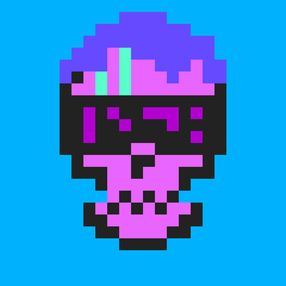 Cyber CryptoSkull #216