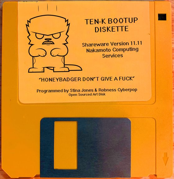 TEN-K BOOTUP DISKETTE