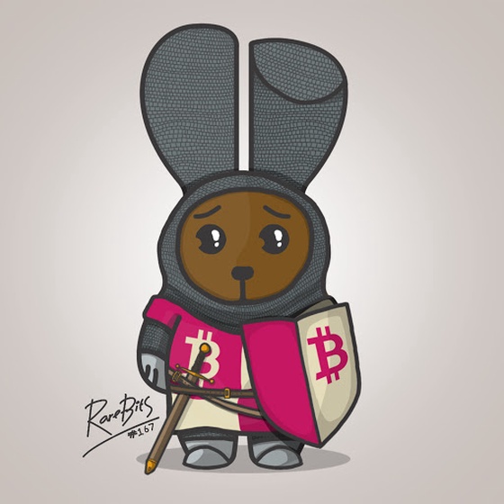 Rarebit #167 - Merlin's Knights - Sir Pink Bitty Bunny