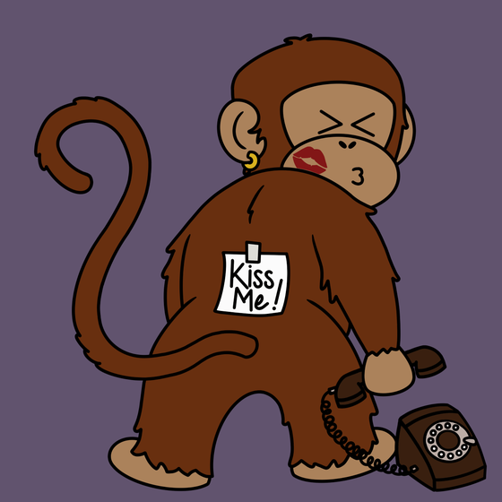 Kiss Me Monkey #1862