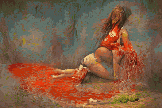 She was bleeding