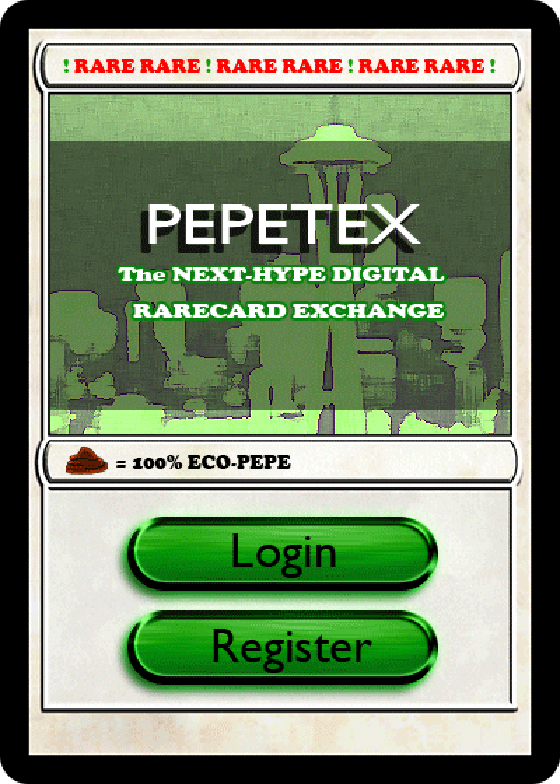 PEPETEX Series 13, Card 2, 2017  1/1000 issued