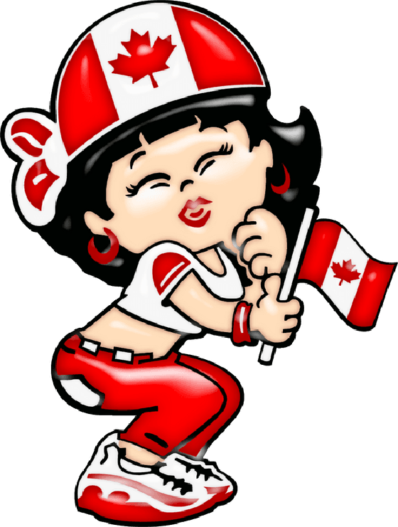 Canada Flag Girl