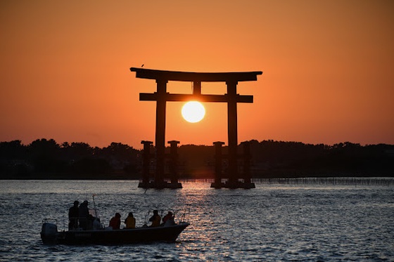 Sunset on Lake Hamana