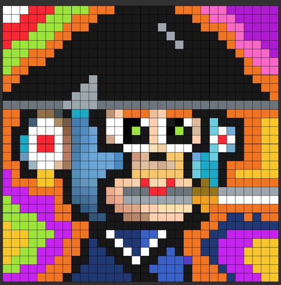 Cute Monkey Pixel#90