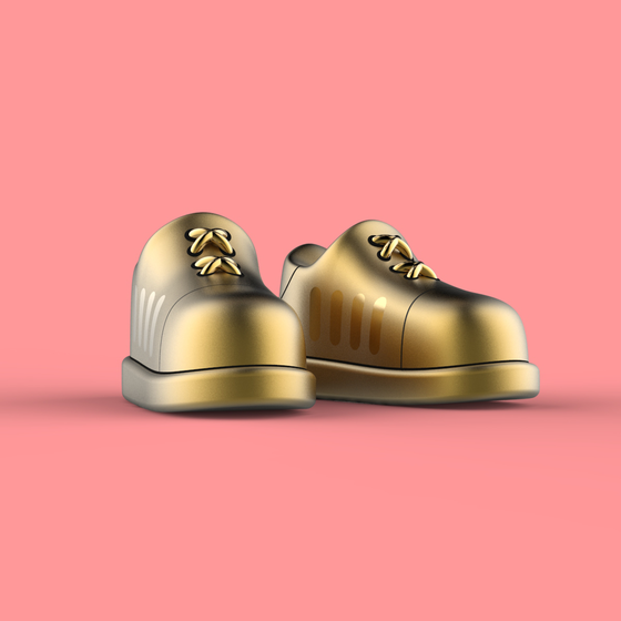 Court shoes(Pure gold)