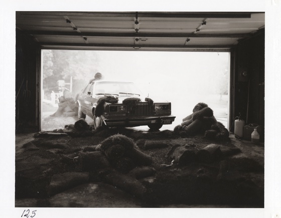 Dream House, 2002, [William H. Macy garage] 8 x 10 Black and White Polaroid Study [No. 2]