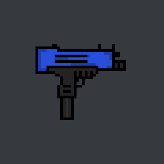 Blue Uzi 666