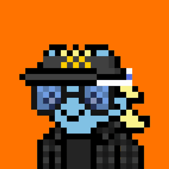 Fast Food Pixel Cool Cat #155