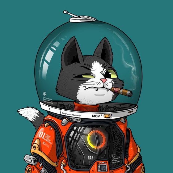 Mars Cat in Spacesuit #1515